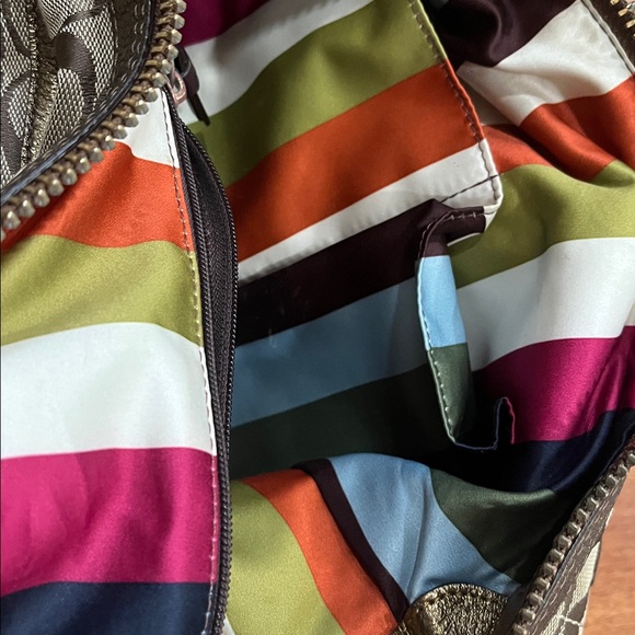 Coach Stylish Brown Patterned  Bag - Picture 9 of 13